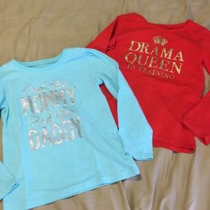 Bundle of long sleeve shirts 4T